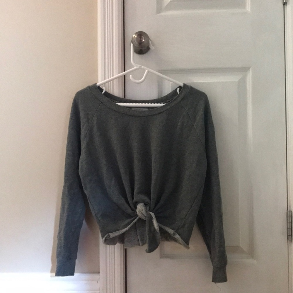 Ocean Drive grey cropped sweater